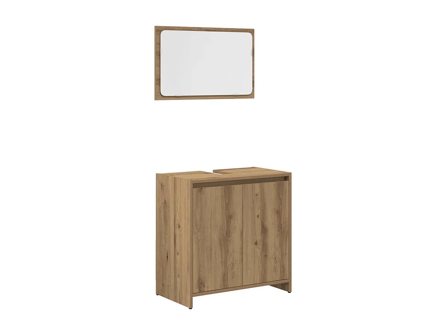 Ensemble de meubles salle de bain 4 pcs bois d'ingénierie