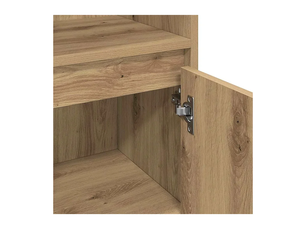 Ensemble de mobilier de salle de bain avec porte 3 pcs Marron