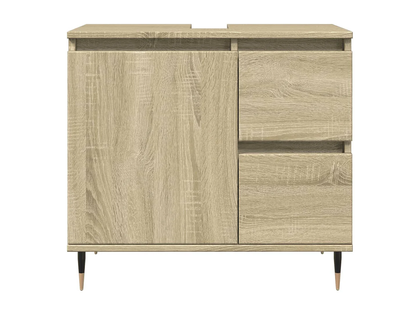 Set di mobili da bagno 3 pezzi in rovere Sonoma