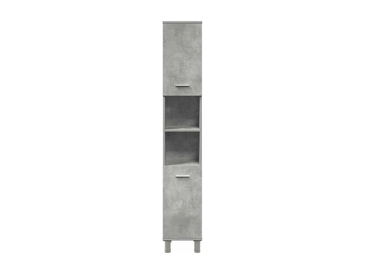 Set di mobili da bagno 3 pezzi grigio cemento