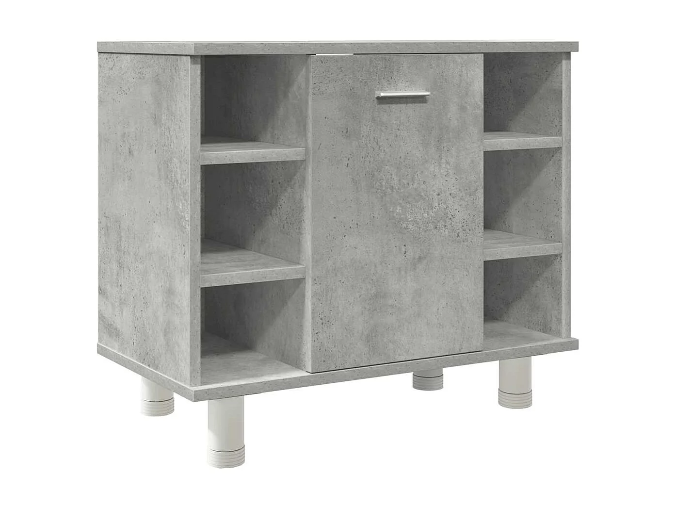 Set di mobili da bagno 3 pezzi grigio cemento