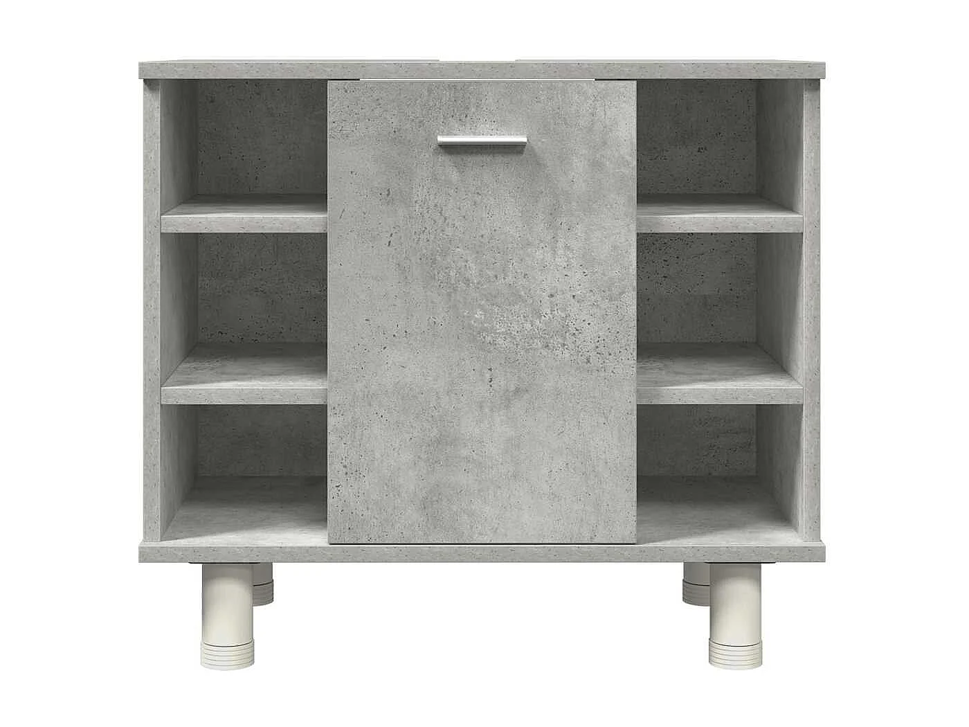 Set di mobili da bagno 3 pezzi grigio cemento
