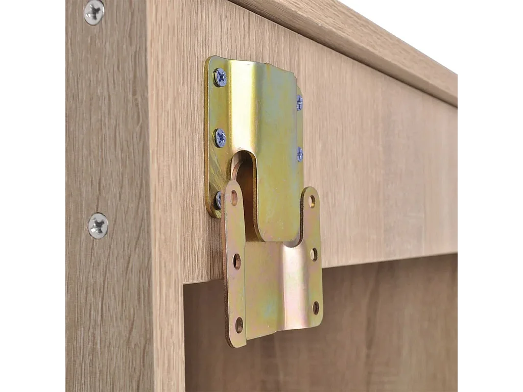 Set di mobili da bagno con lavabo 9 pezzi Beige