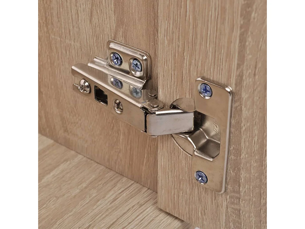 Set di mobili da bagno con lavabo 9 pezzi Beige