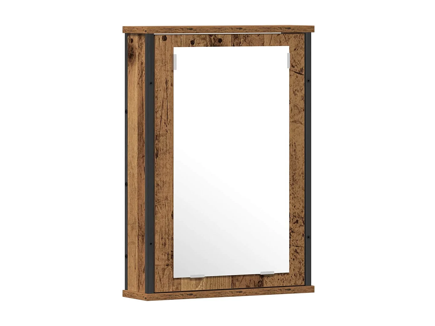 Conjunto de muebles de baño con puerta 2 piezas Marrón