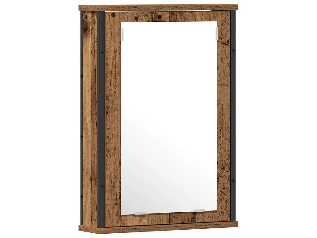 Ensemble de mobilier de salle de bain avec porte 2 pcs Marron