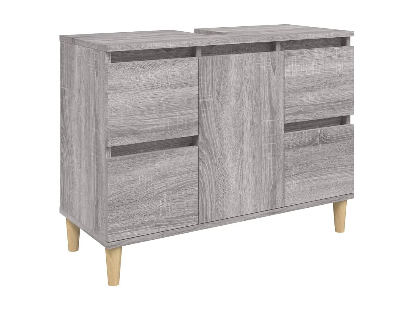 Set di mobili da bagno Sonoma Grey da 3 pezzi