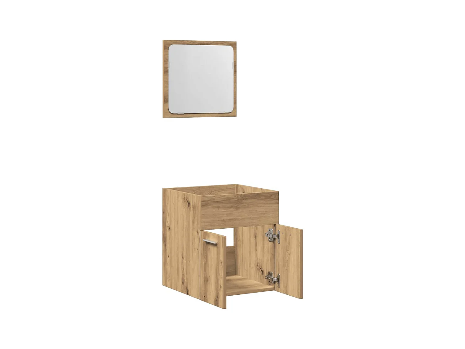 Ensemble de meubles salle de bain 2 pcs bois d'ingénierie