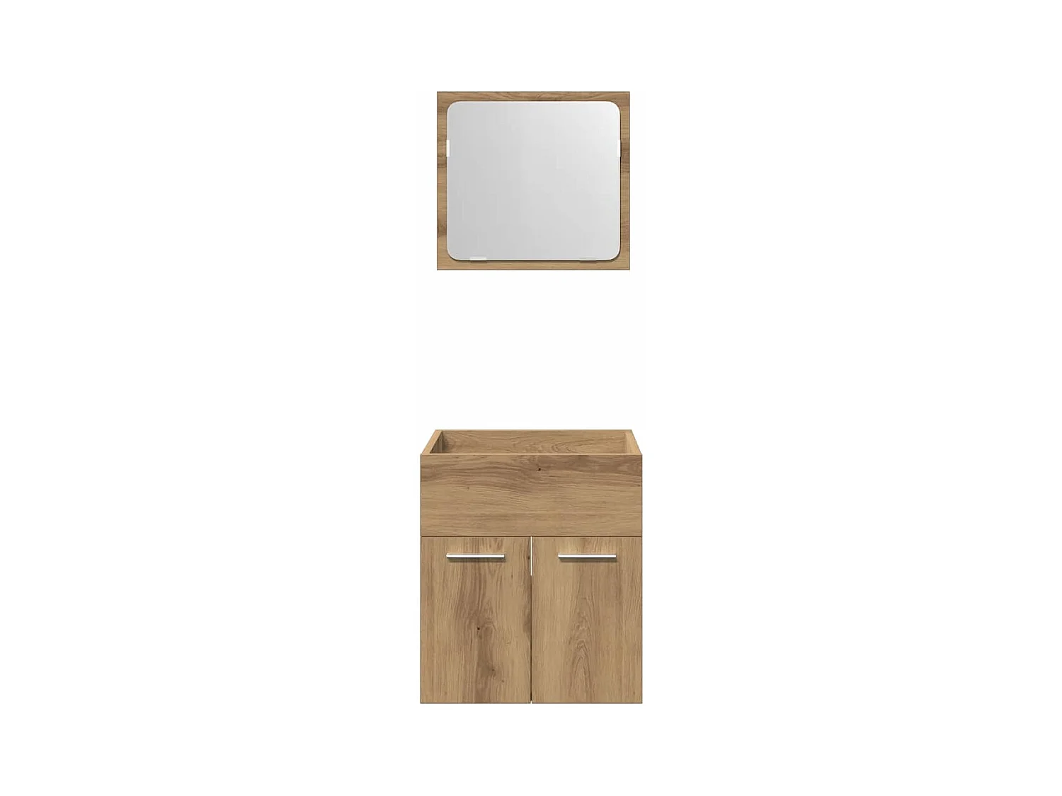 Ensemble de meubles salle de bain 2 pcs bois d'ingénierie