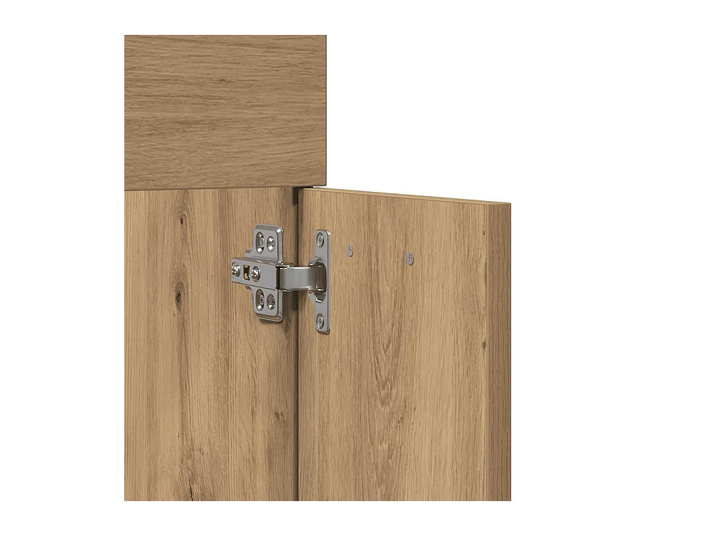 Ensemble de meubles salle de bain 2 pcs bois d'ingénierie