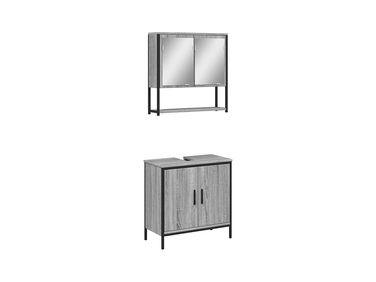 Set di mobili da bagno Sonoma Grey da 2 pezzi