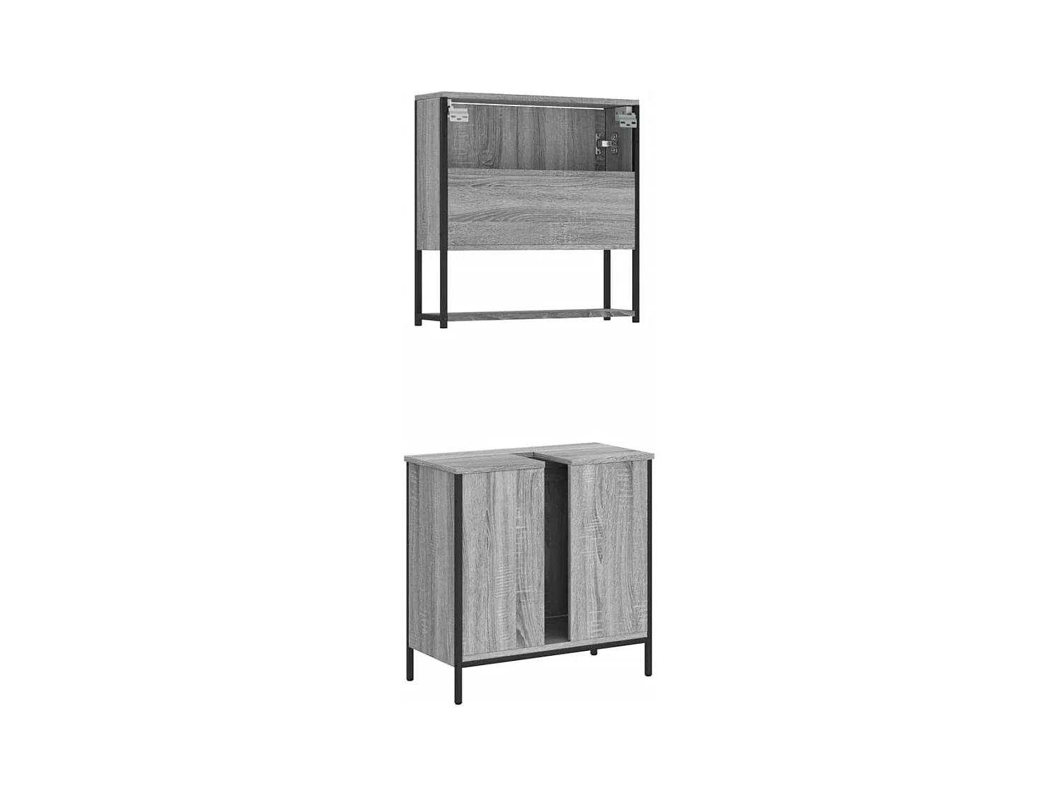 Set di mobili da bagno Sonoma Grey da 2 pezzi