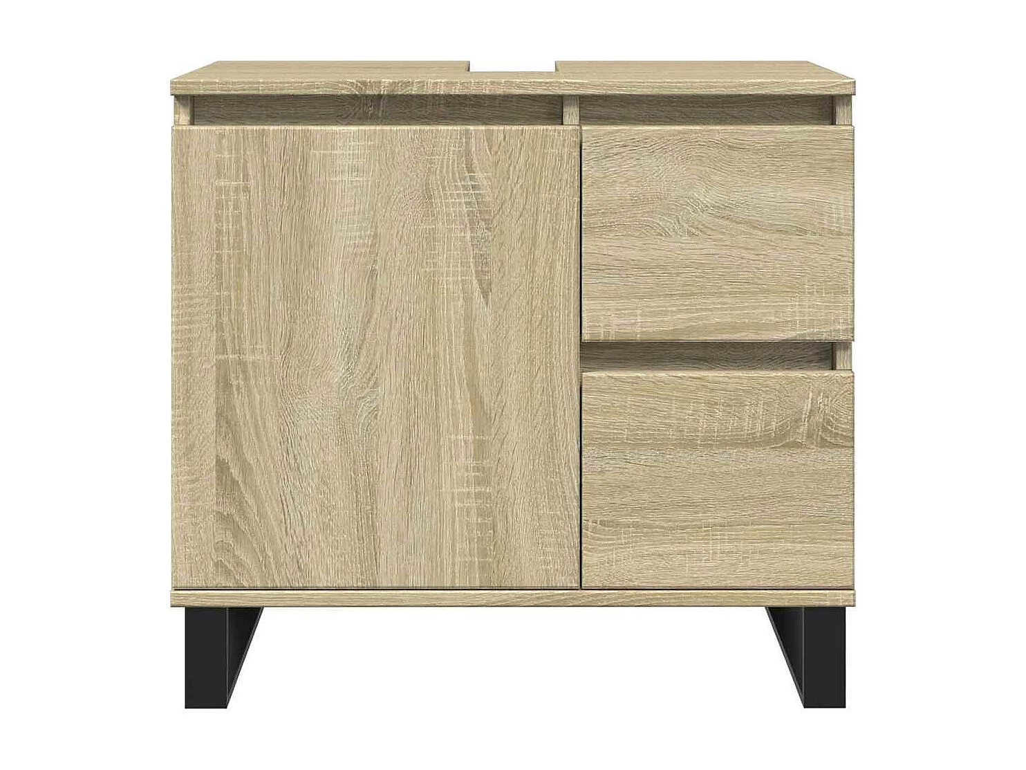 Set di mobili da bagno 3 pezzi in rovere Sonoma