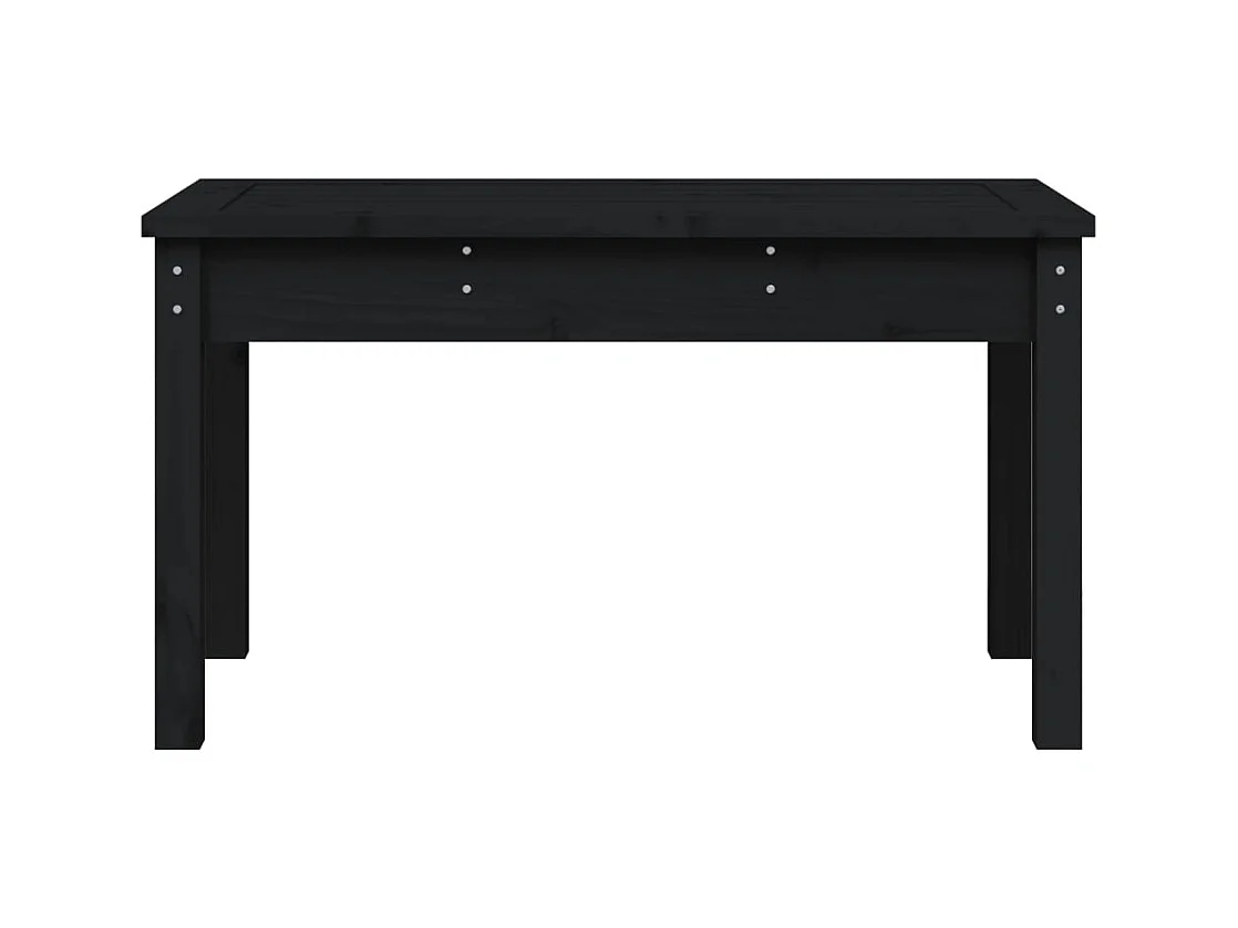 Zwarte tuinbank 80x44x45 cm massief grenenhout