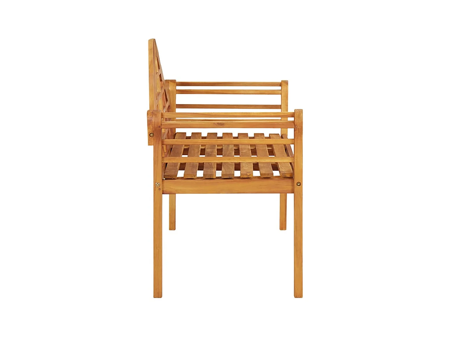 Banco de jardín 125 cm Madera maciza de acacia