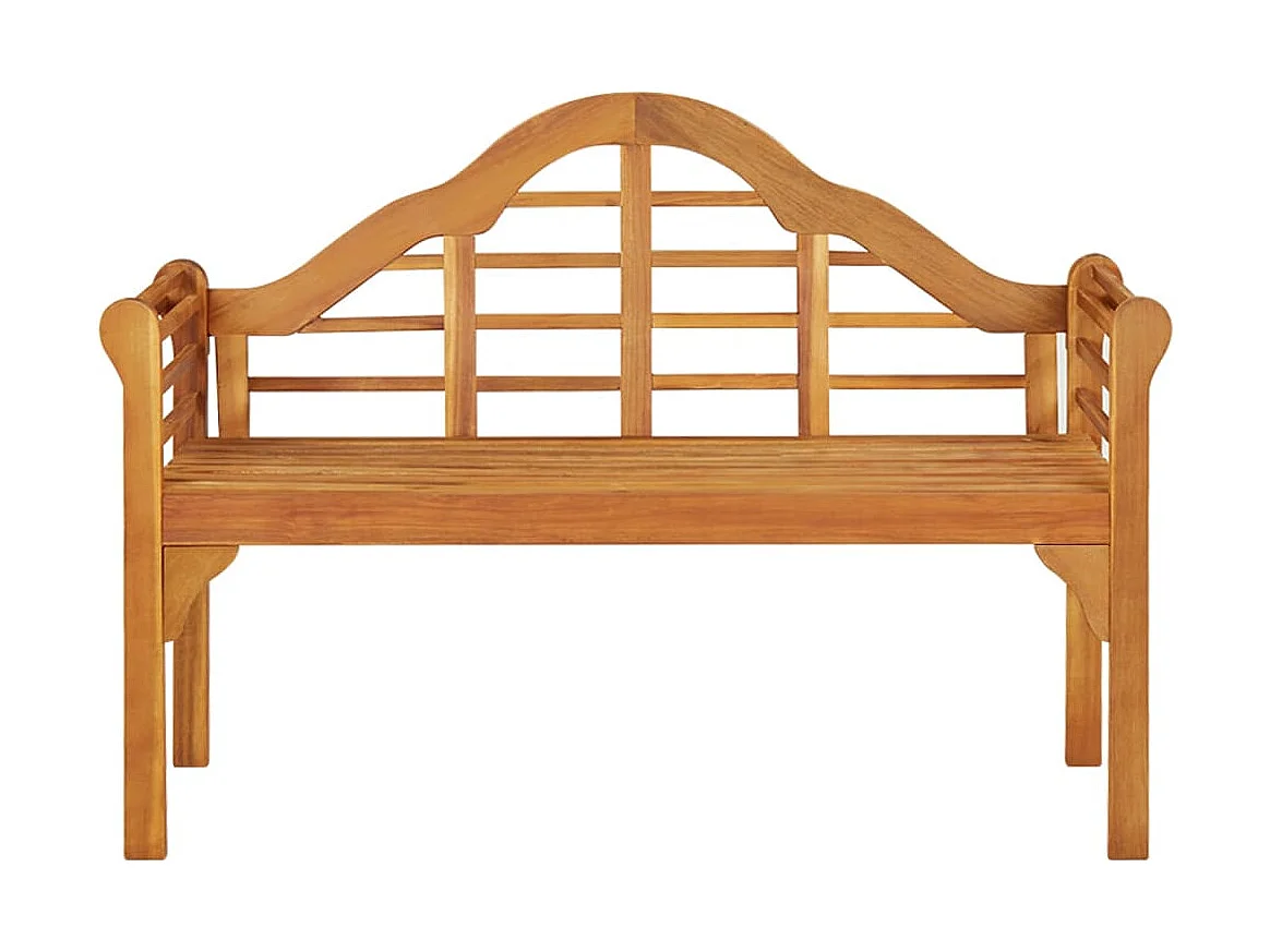 Panca da giardino 125 cm Legno massello di acacia