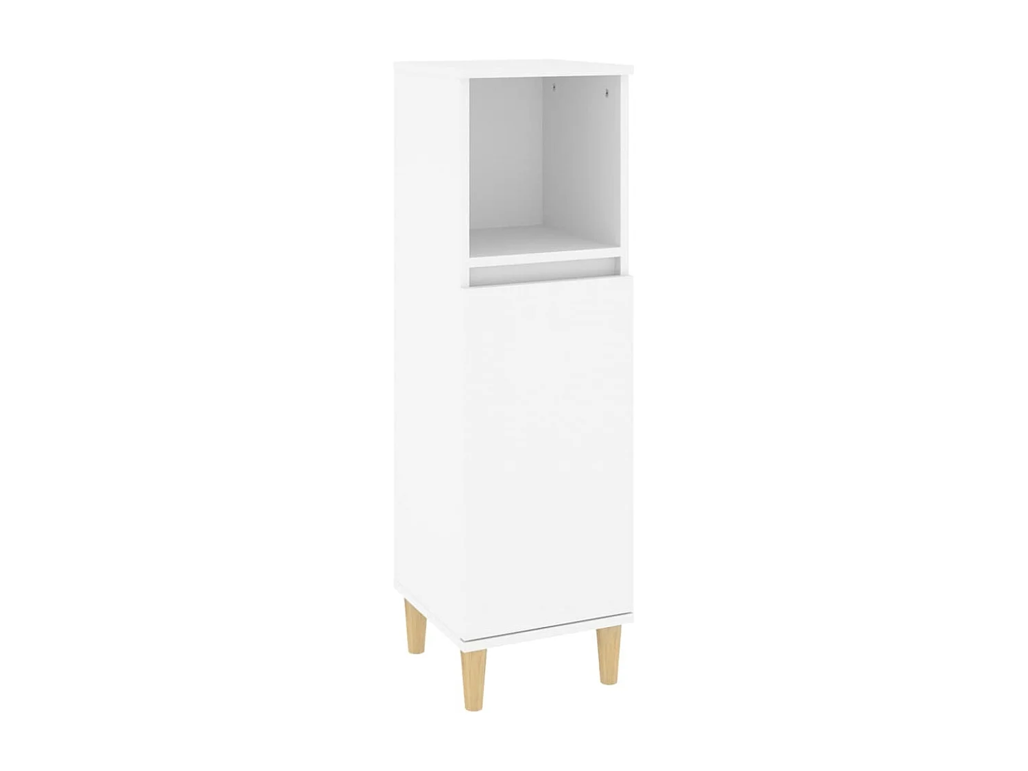 Ensemble de meubles salle de bain 3 pcs blanc bois d'ingénierie