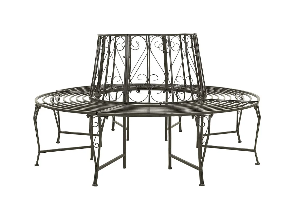 Banc circulaire de jardin 160 cm Acier