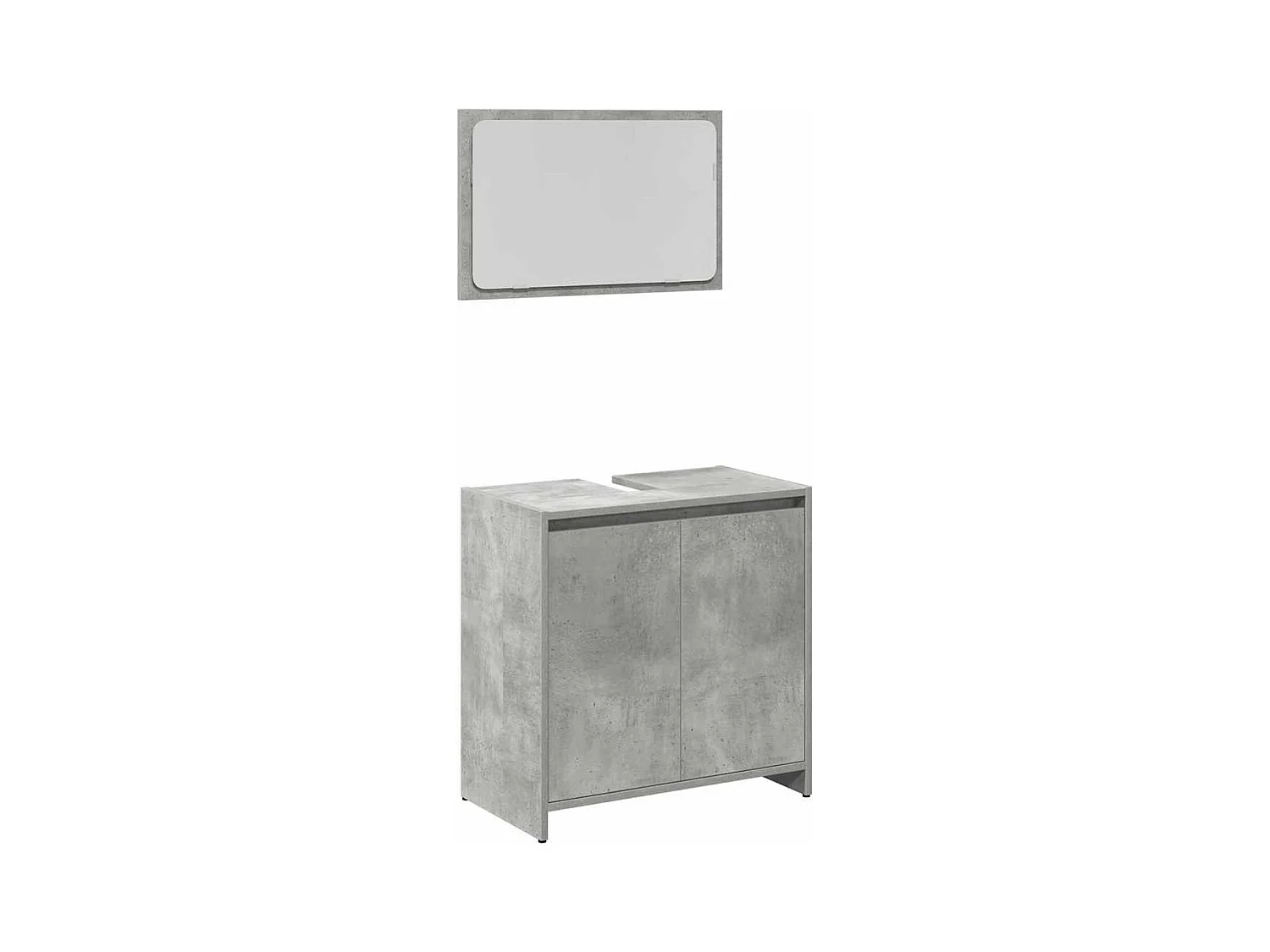 3-delige badkamermeubelset betongrijs