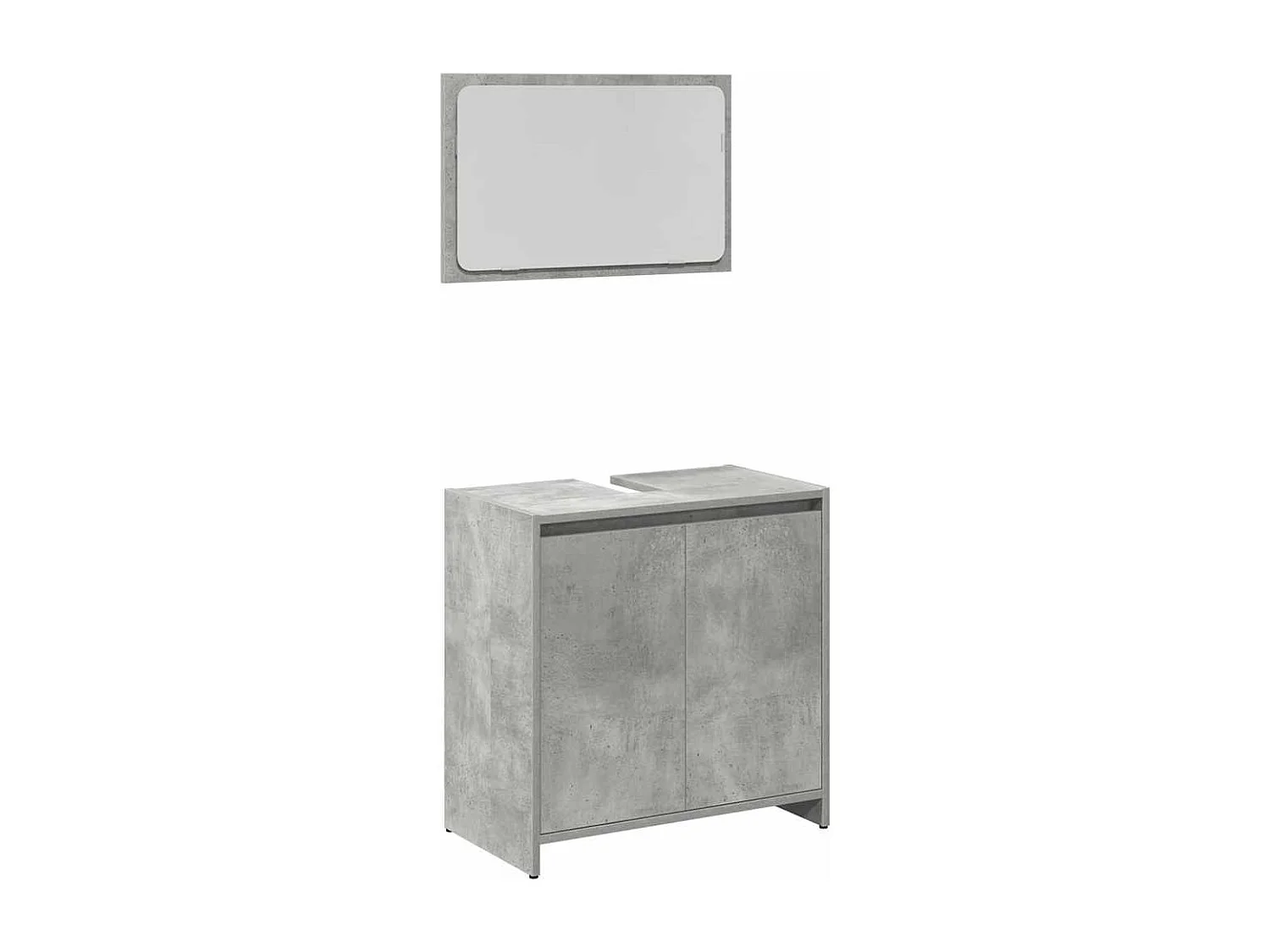 Conjunto de muebles de baño de 3 piezas gris hormigón