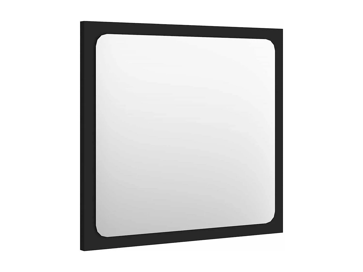 Set di mobili da bagno 2 pezzi in truciolato nero