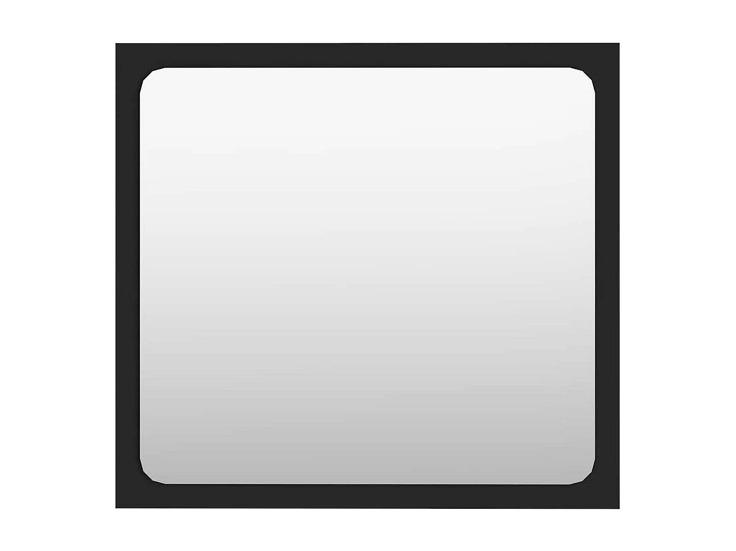 Set di mobili da bagno 2 pezzi in truciolato nero