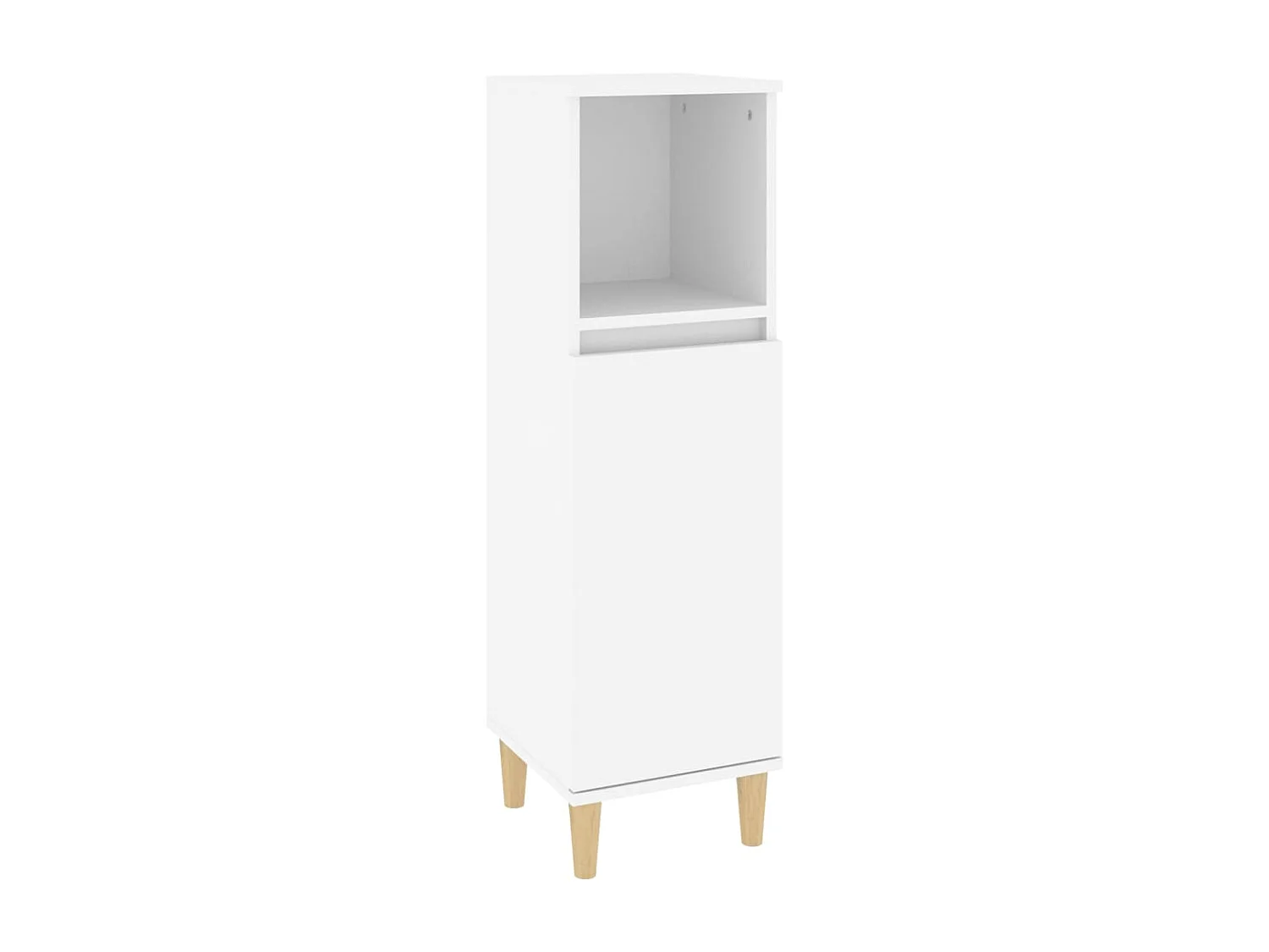 Ensemble de meubles salle de bain 3 pcs blanc bois d'ingénierie