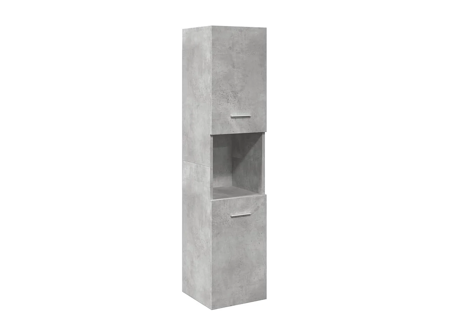 Set di mobili da bagno 4 pezzi grigio cemento