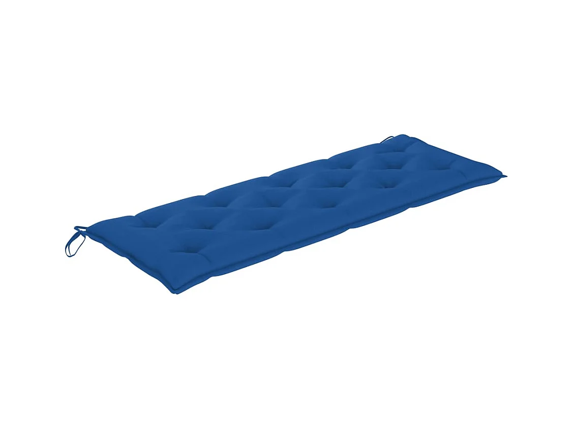 Banc de jardin empilable et coussin 159 cm Bois de teck massif