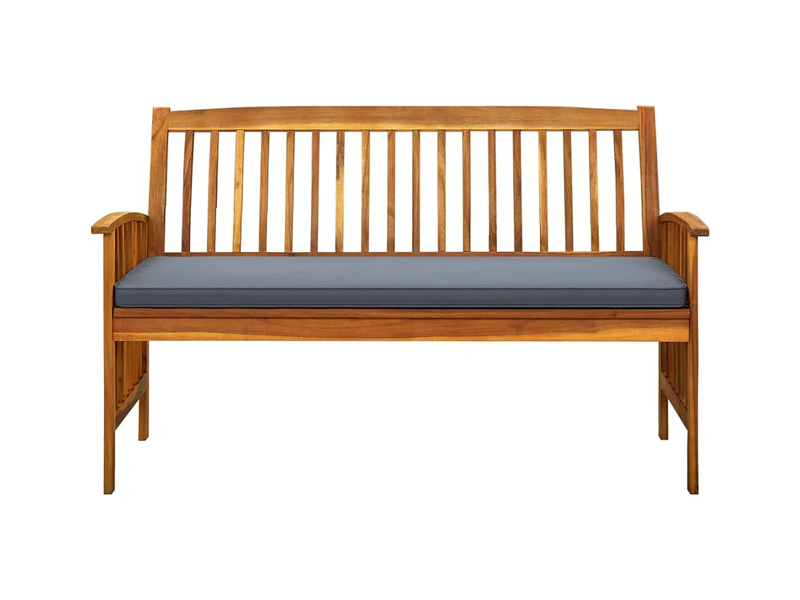 Tuinbank met kussen 147 cm Massief acaciahout