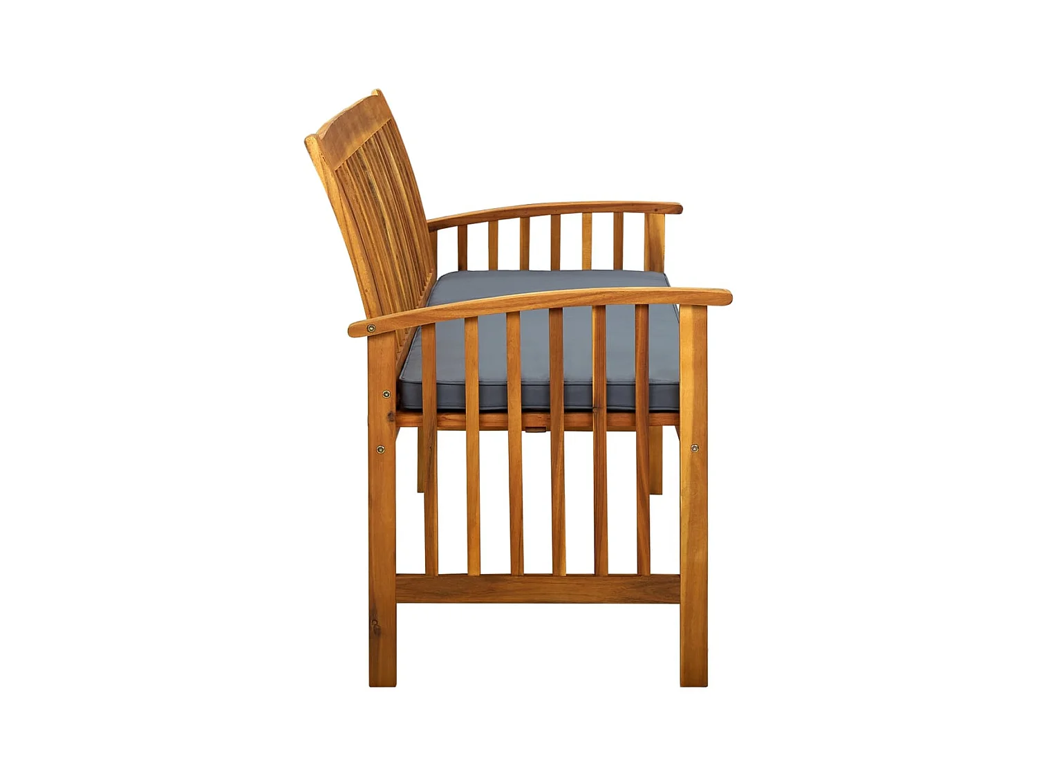 Tuinbank met kussen 147 cm Massief acaciahout