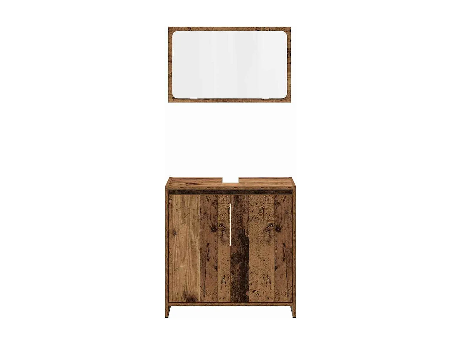 Ensemble de meubles salle de bain 3 pcs bois d'ingénierie