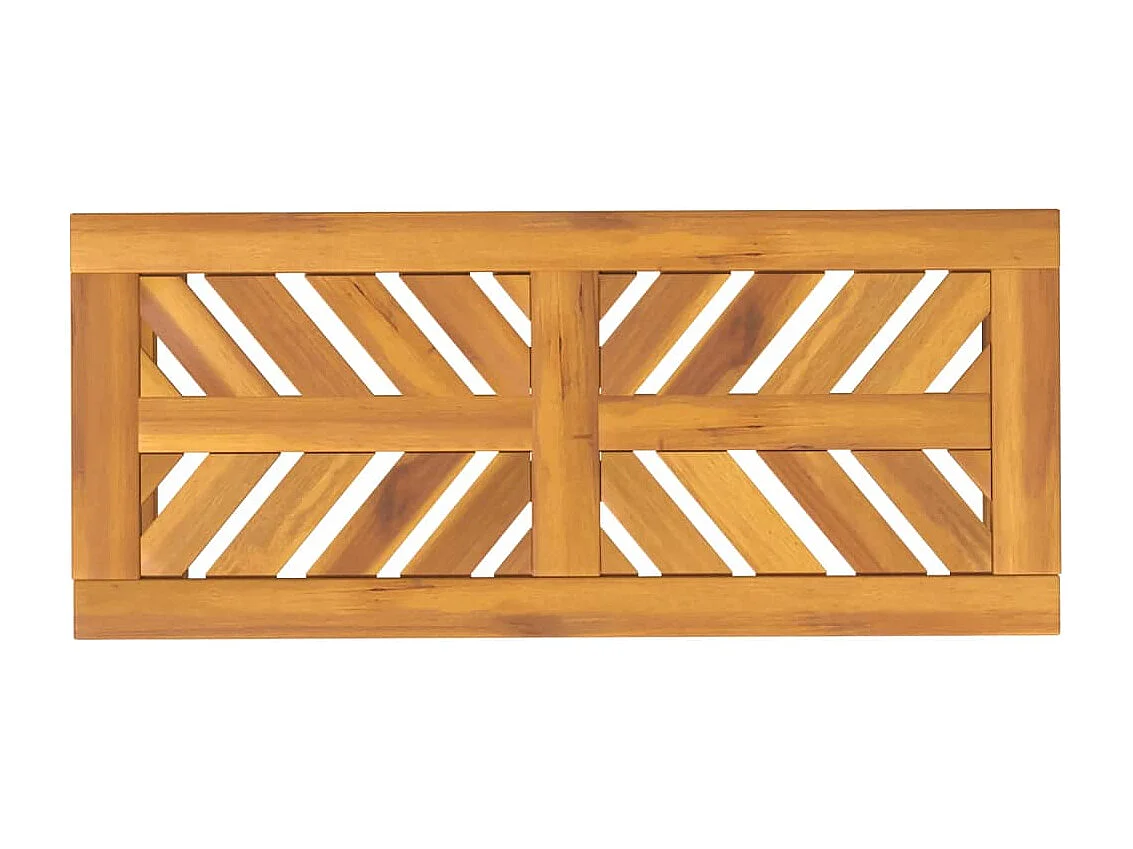 Banc de jardin 80 cm bois massif d'acacia