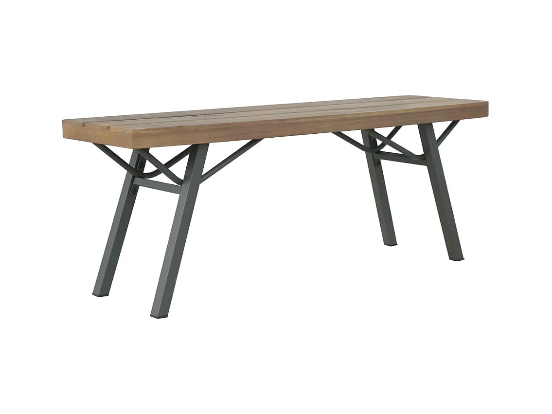 Banco de jardín 120 cm Madera maciza de acacia