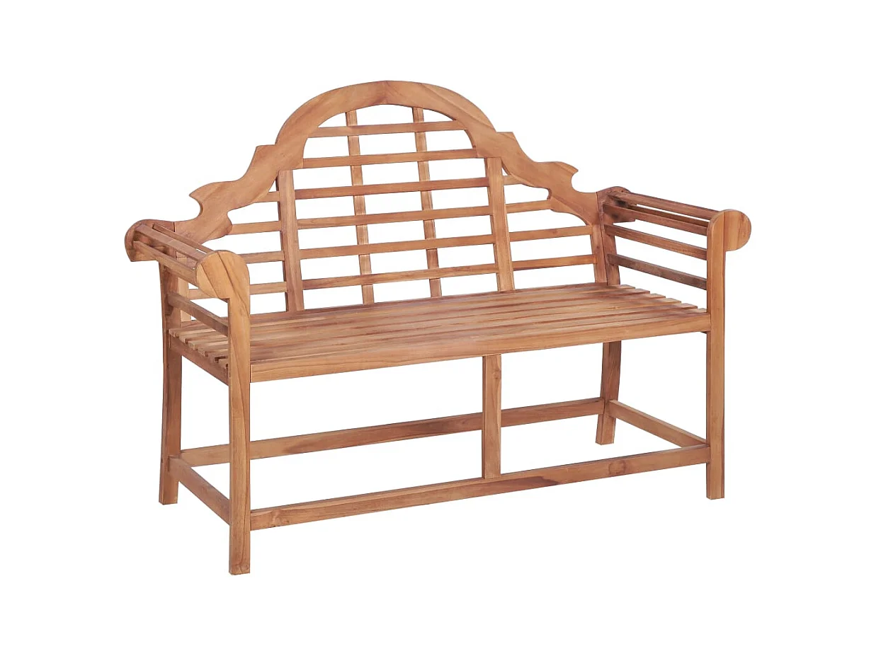 Banco de jardín 127x58,5x92,5 cm Madera maciza de teca