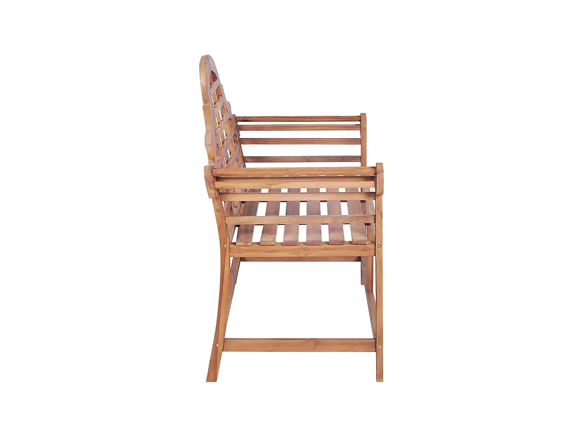 Banco de jardín 127x58,5x92,5 cm Madera maciza de teca