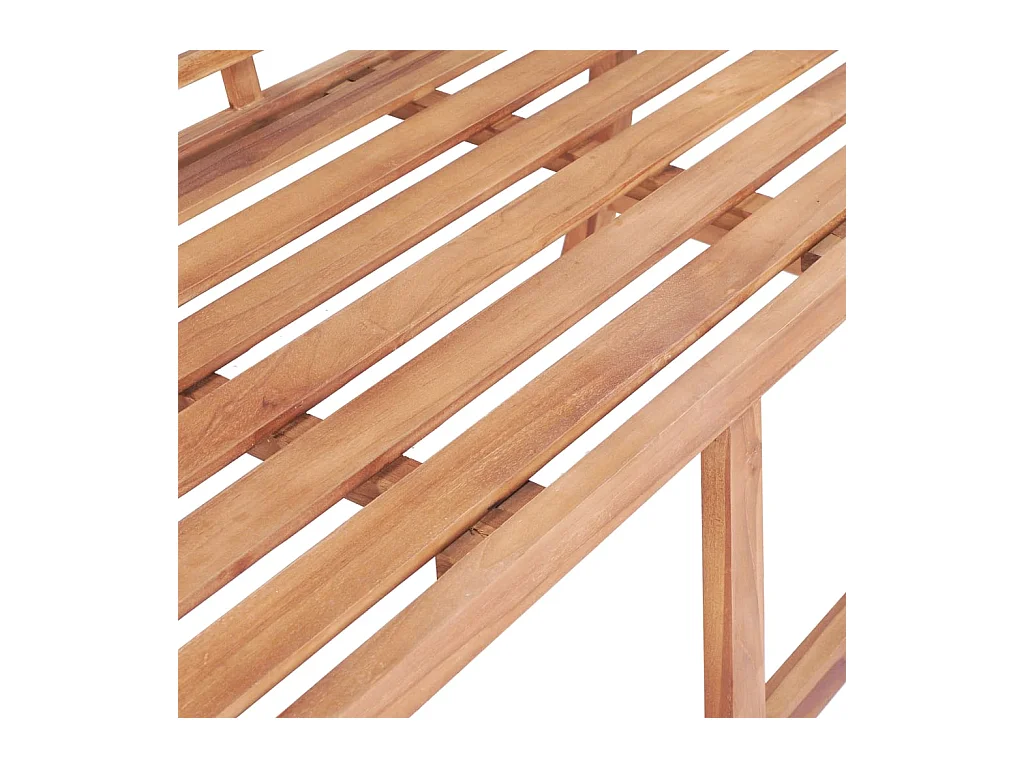 Banco de jardín 127x58,5x92,5 cm Madera maciza de teca