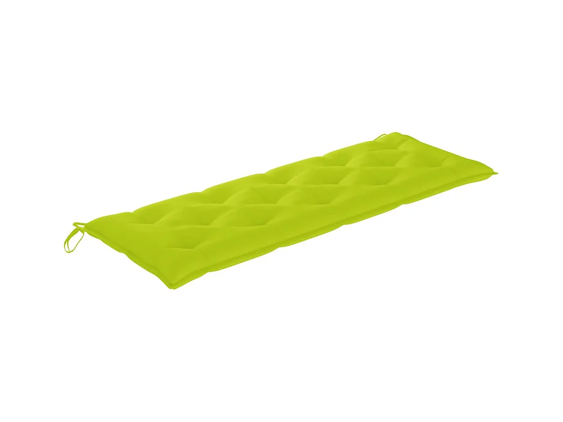 Batavia bank met glanzend groen kussen 150 cm Massief teakhout