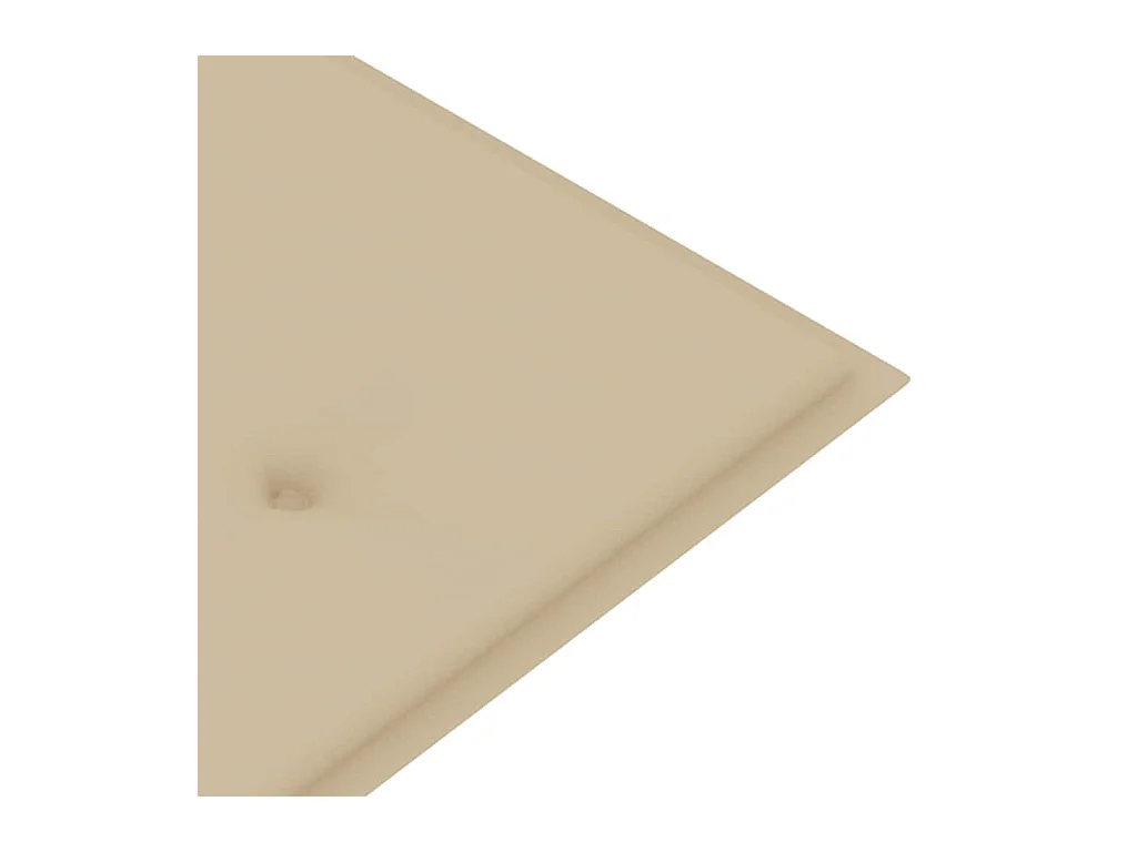 Banc de jardin empilable et coussin 159 cm Bois de teck massif