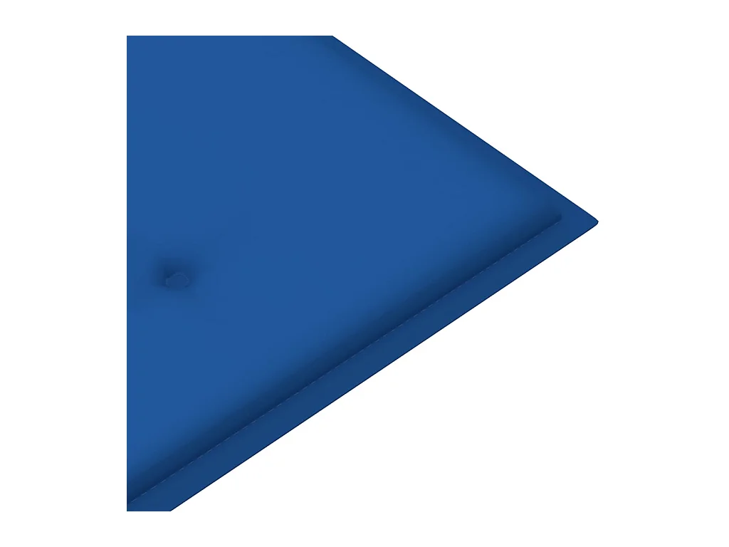 Banc de jardin et coussin bleu royal 112 cm Bois de teck massif