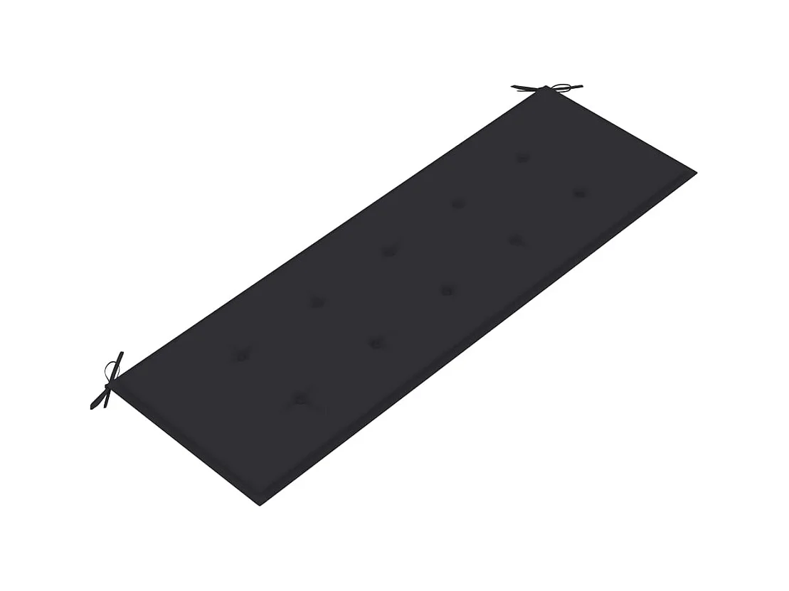 Banc Batavia avec coussin anthracite 150 cm Bois de teck massif