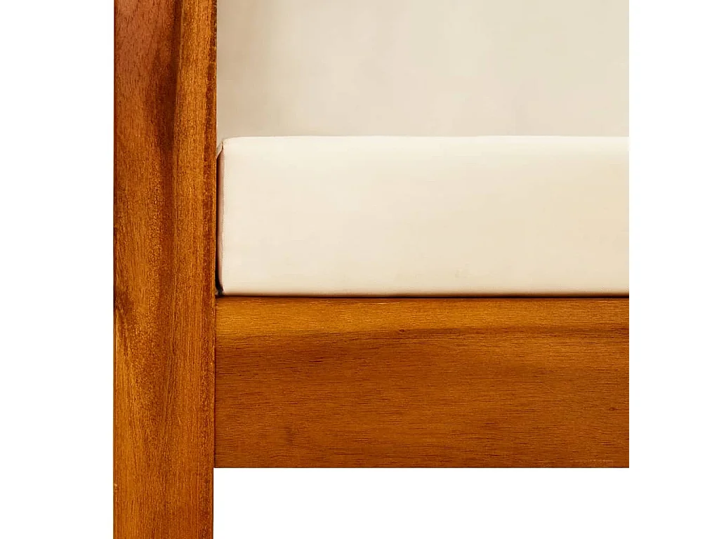 Panca da giardino con tettoia in legno massello di acacia