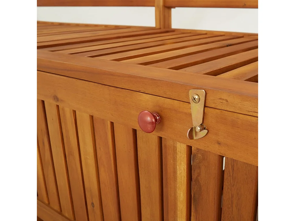 Panca contenitore 148 cm Legno massello di acacia
