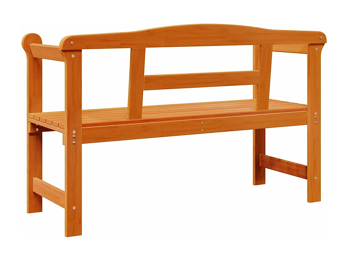 Banc extérieur Marron 119 x 76 x 44cm Bois de pin massif