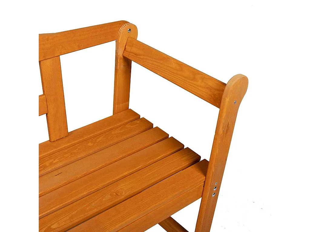 Banc extérieur Marron 119 x 76 x 44cm Bois de pin massif