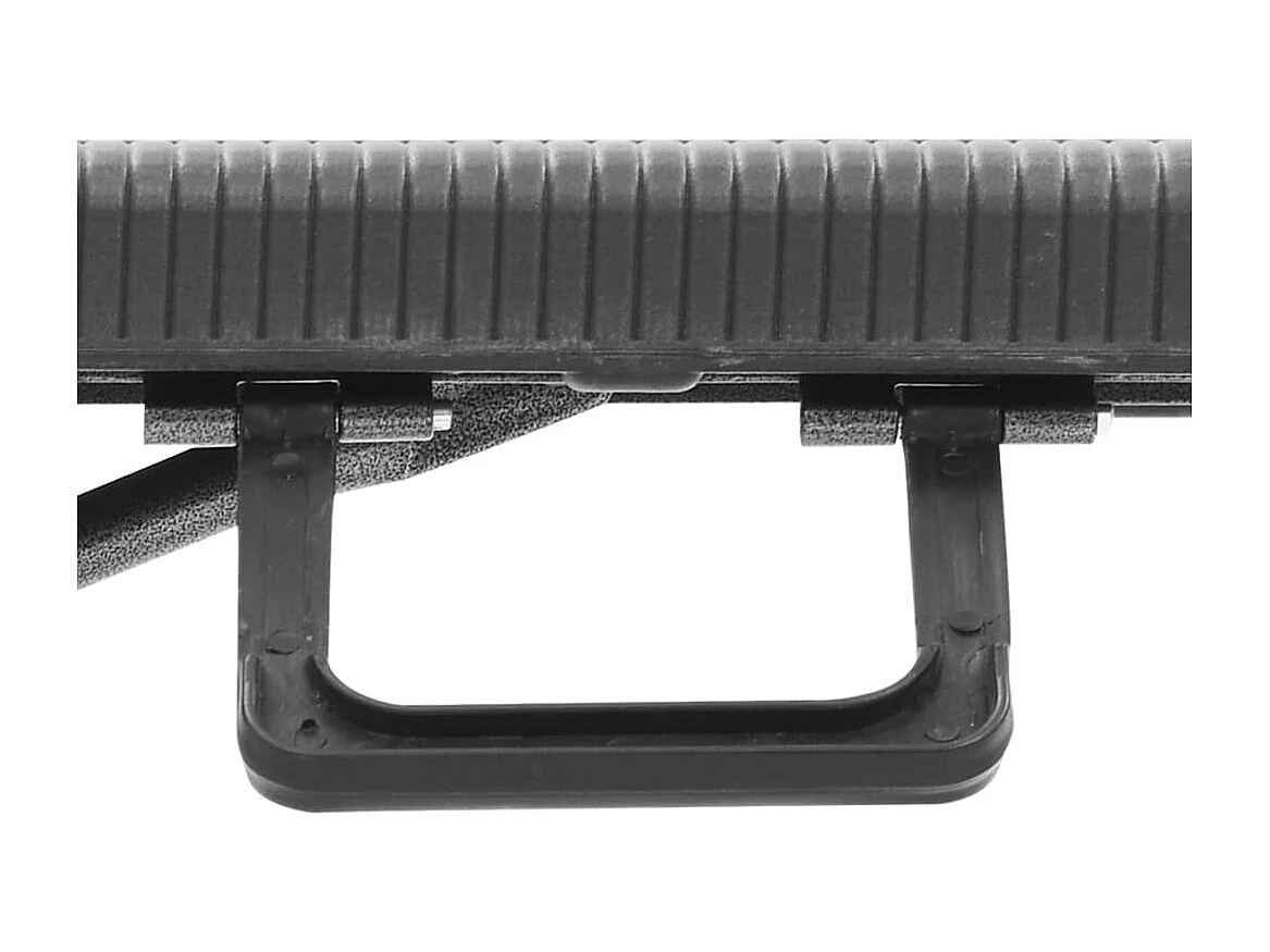 Bancs de jardin pliables lot de 2 180 cm PEHD Noir