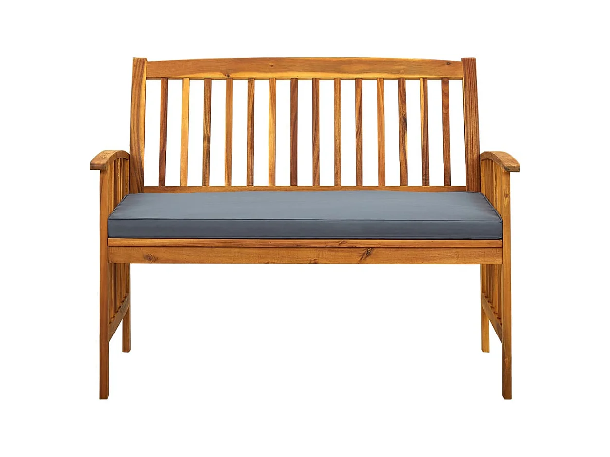 Tuinbank met kussen 119 cm Massief acaciahout