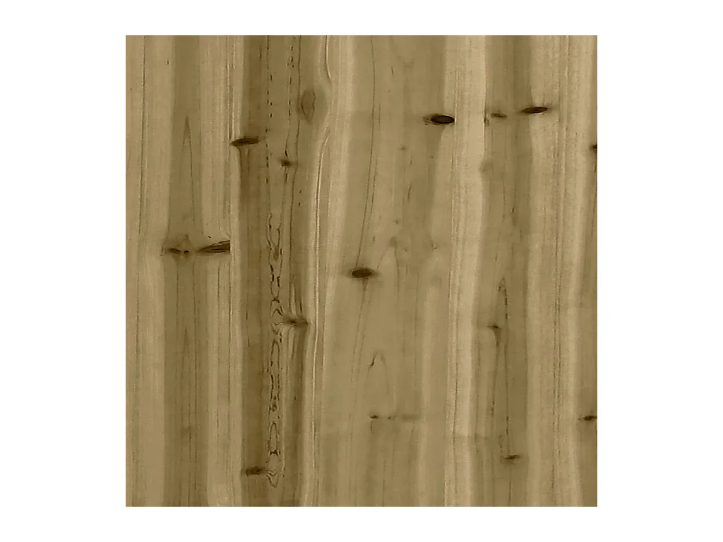 Banco de jardín de diseño gavión 63x44x42 cm madera de pino impregnada