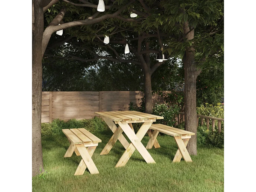 Banco de jardín 110 cm Madera de pino impregnada