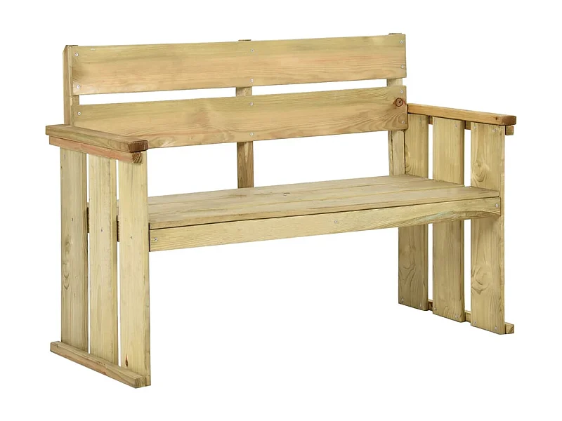 Tuinbank 121 cm geïmpregneerd grenenhout